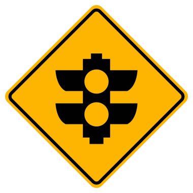 Öndeki İşaretler Rampa Ölçüm Sembol İşareti, Vektör İllüstrasyonu, Beyaz Arkaplan Etiketinde İzole EPS10  