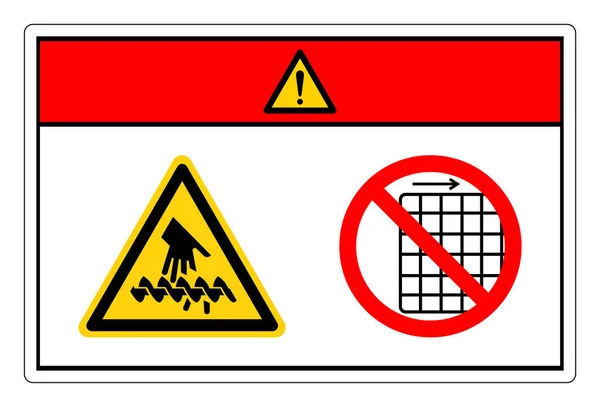 Tehlike Elleri Kesme Tehlike Güvenlik Sembolü Şareti Vektör Llüstrasyonu Beyaz — Stok Vektör