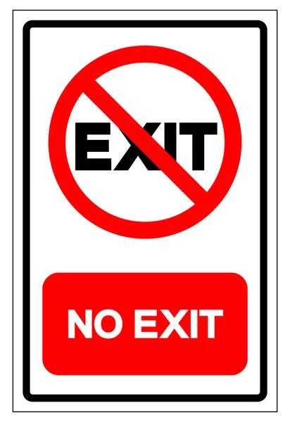 Exit Symbol Sign Vector Illustration Isolate White Background Label Eps10 — ストックベクタ