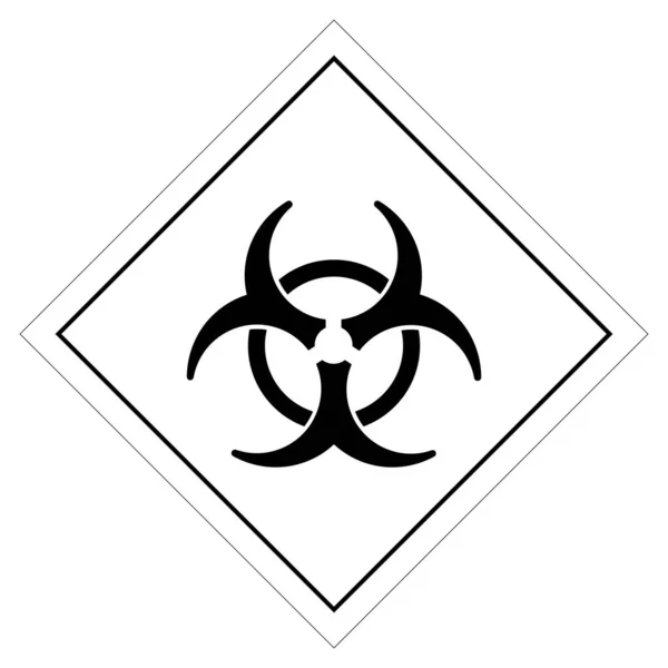 Infection Hazard Label Symbol Sign Vector Illustration Isolate White Background — 스톡 벡터