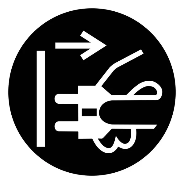 Odłączyć Wtyczkę Gniazdka Elektrycznego Symbol Znak Ilustracja Wektorowa Izolowane Białym — Wektor stockowy