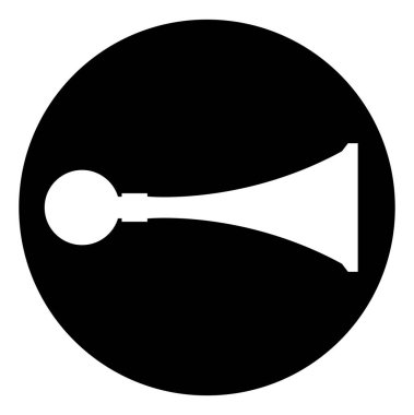 Ses Düdüğü Sembol İşareti,Vektör Çizimi, Beyaz Arka Plan Etiketinde İzole. Eps10  