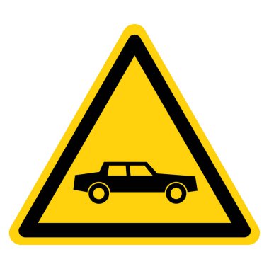 Araba Sembol İşareti, Vektör İllüstrasyonu, Beyaz Arkaplan Etiketinde İzole EPS10