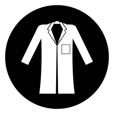 Ceket Sembol İşareti Giyin, Vektör İllüzyonu, Beyaz Arkaplan Etiketinde İzole Edildi. EPS10  