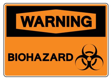 Warning BioHazard Symbol Sign, Vector Illustration, Isolate On White Background Label. EPS10 