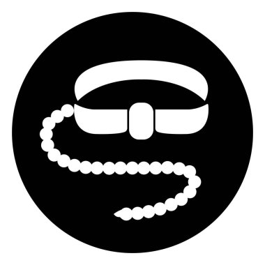 Güvenlik Koşumu ve Yaşam Kaynağı Sembol İşareti, Vektör İllüstrasyonu, Beyaz Arkaplan Etiketi İzole Et. EPS10  