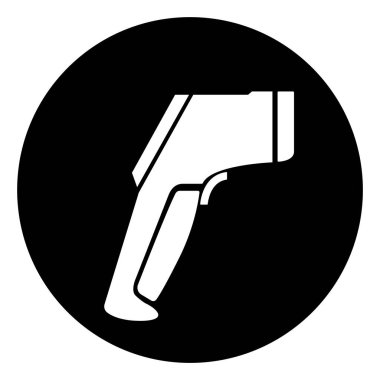 Termometre Gösterim Sembolü İşareti, Vektör İllüzyonu, Beyaz Arkaplan Etiketi İzole Et. EPS10  