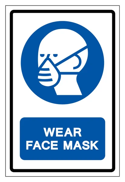 Mask Symbol Sign Vector Illustration Isolate White Background Label Eps10 — 스톡 벡터