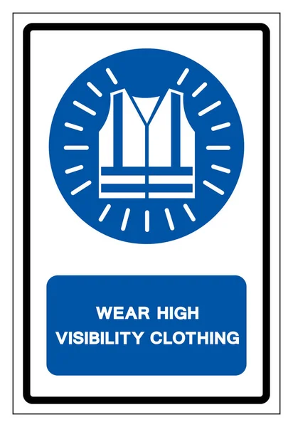Dragen High Visibility Clothing Symbool Sign Vector Illustration Geïsoleerd Witte — Stockvector
