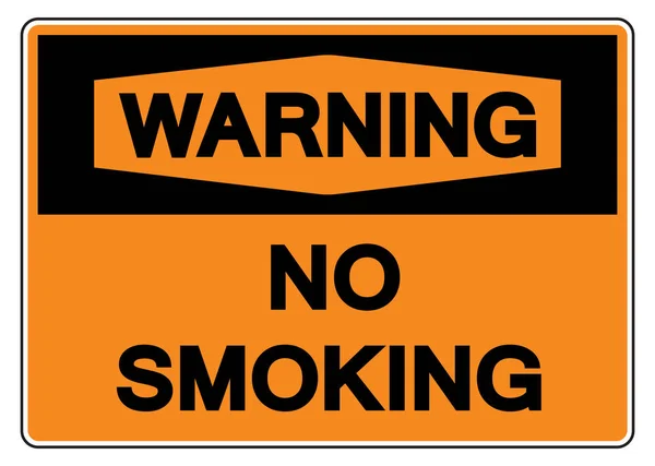 Warning Smoking Symbol Sign Vector Illustration Isolate White Background Label — Stockvektor