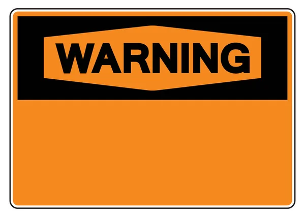 背景警告空白記号記号 ベクトルイラスト 白の背景ラベル上の分離 Eps10 — ストックベクタ