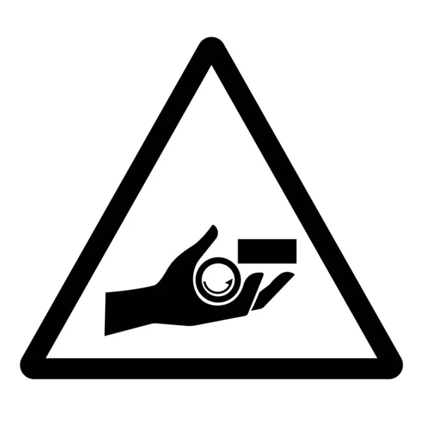 Предупреждающий Знак Разрушить Руку Символ Опасности Векторная Иллюстрация Изоляция Белом — стоковый вектор