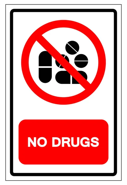 Drugs Symbol Sign Vector Illustration Isolate White Background Label Eps10 — Stock Vector