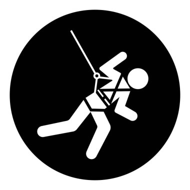 Vücut Koşumu ve Yaşam Kaynağı Sembol İşareti, Vektör İllüstrasyonu, Beyaz Arkaplan Etiketi İzole Edilmesi Gerekiyor. EPS10 