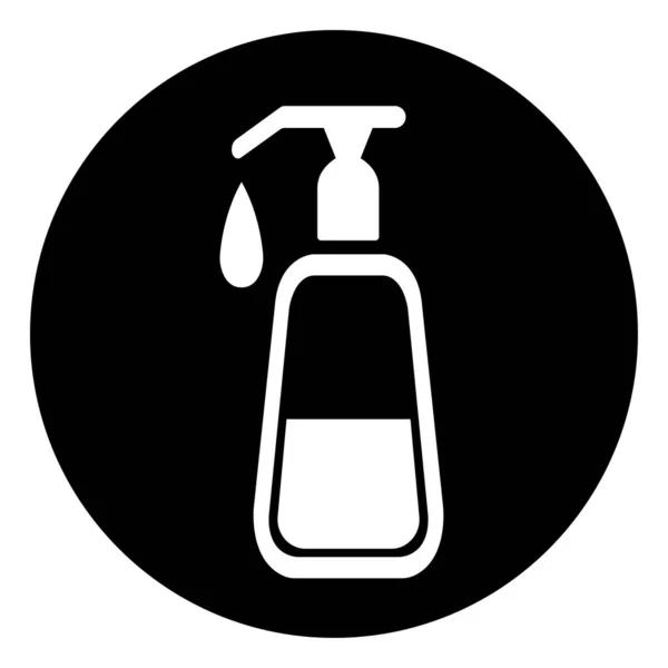 Waschen Sie Ihre Hand Mit Desinfektionsmittel Seife Symbol Zeichen Vektor — Stockvektor