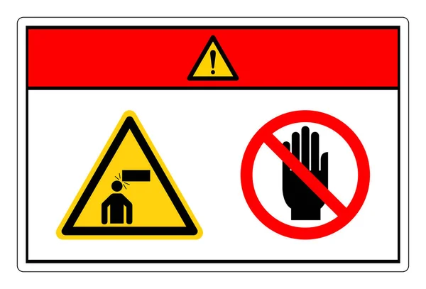 2009 Danger Low Clearance Dont Touch Symbol Sign Vector Illustration — 스톡 벡터