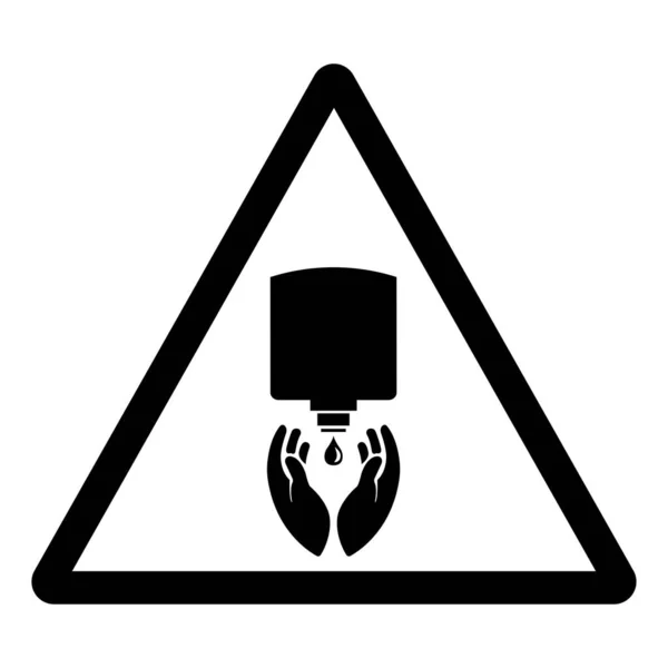 Użyj Znaku Symbolu Sanitiser Strony Ilustracja Wektora Izolacja Białym Tle — Wektor stockowy