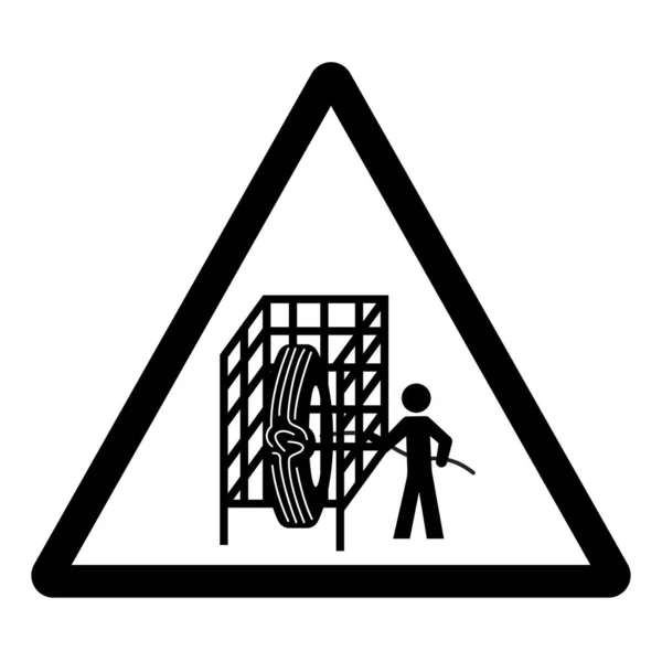 Advarsel Cage Symbol Tegn Vektor Illustration Isolere Hvid Baggrund Etiket – Stock-vektor