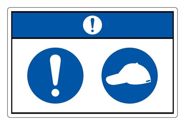 Informacja Wear Cap Symbol Znak Wektor Ilustracja Izolowane Białym Tle — Wektor stockowy