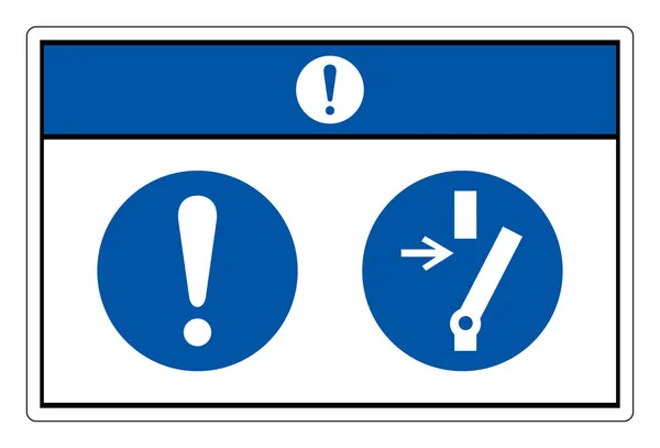 Disconnect Carrying Out Maintenance Repair Symbol Sign Vector Illustration Isolate — 스톡 벡터