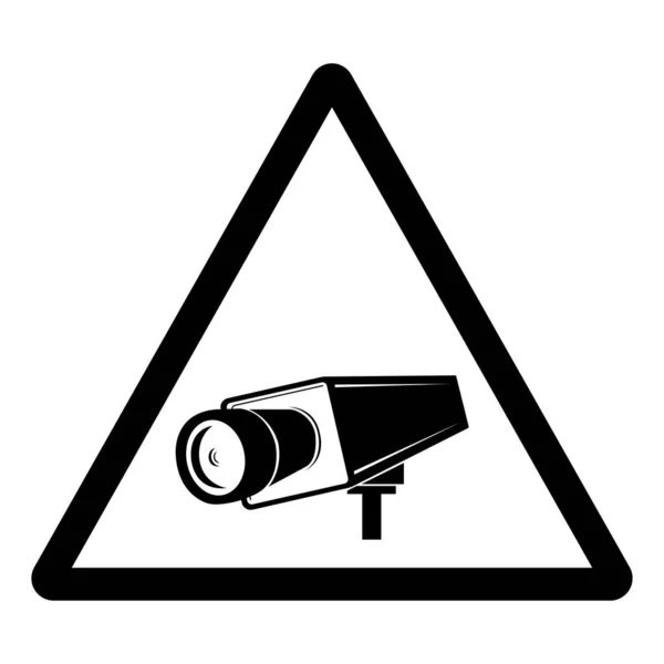 Cctv Security Camera Symbol Sign Vector Illusztráció Izolált Fehér Háttér — Stock Vector