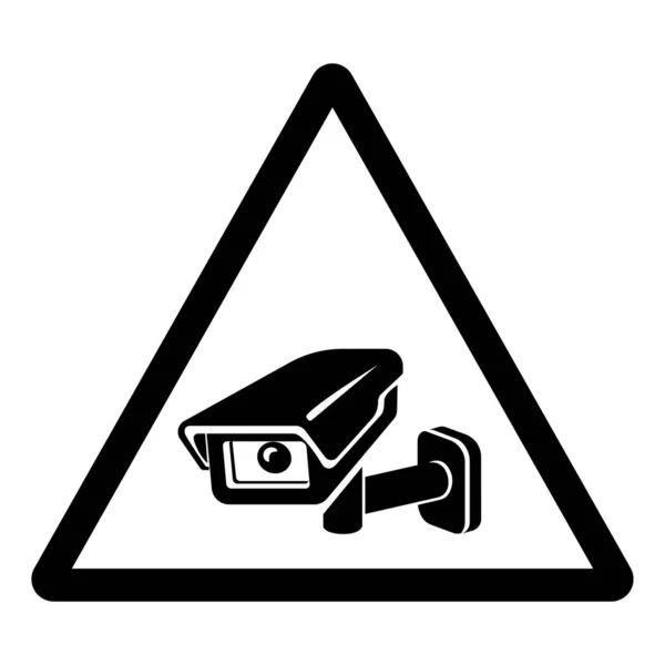Cctv Beveiligingscamera Symbool Sign Vector Illustratie Isoleren Witte Achtergrond Label — Stockvector