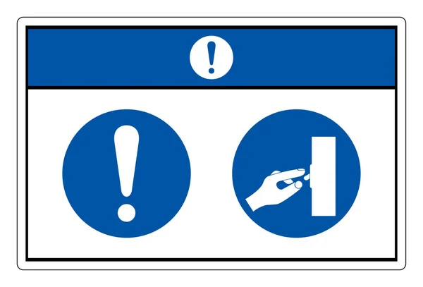 Aviso Desactivar Signo Símbolo Ilustración Vectores Aislar Etiqueta Fondo Blanco — Archivo Imágenes Vectoriales