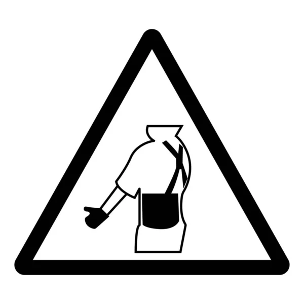 Arka Destek Sembolünü Giyin Şareti Vektör Llüzyonu Beyaz Arkaplan Simgesinde — Stok Vektör