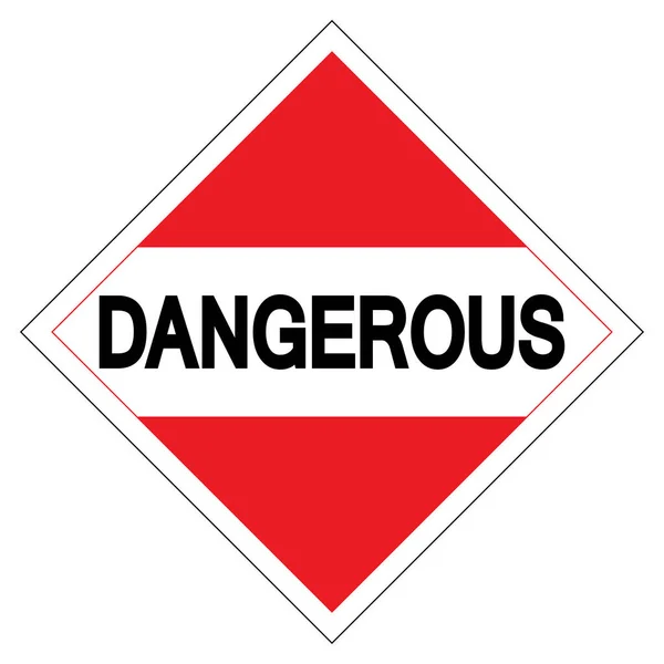 Niebezpieczne Symbol Znak Wektor Ilustracja Izolacja Białym Tle Etykiety Eps10 — Wektor stockowy