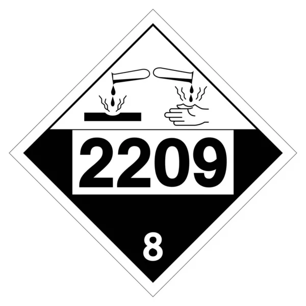 Un2922 Clase Soluciones Formaldehído Signo Símbolo Ilustración Vectorial Aislamiento Etiqueta — Archivo Imágenes Vectoriales