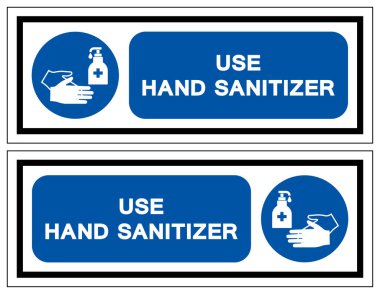 Use Hands Sanitise Symbol Sign, Vector Illustration, Isolate On White Background Label. EPS10  