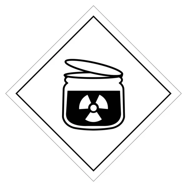 2018 Warning Radiation Symbol Sign Vector Illustration Isolate White Background — 스톡 벡터