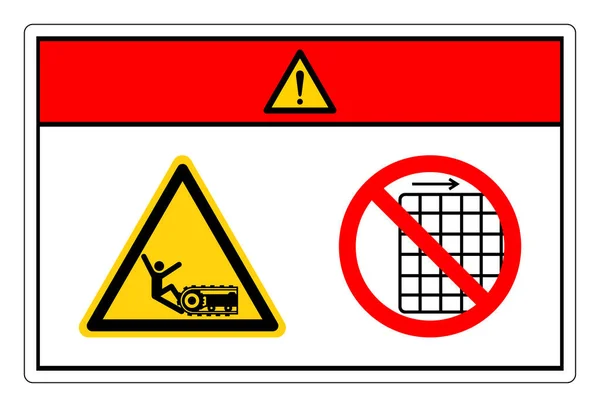 Tehlike Çarpması Tehlike Güvenlik Şareti Kaldırılmış Sembol Şareti Vektör Llüstrasyonu — Stok Vektör