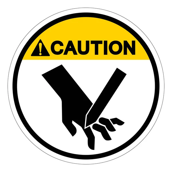 Achtung Blade Hazard Symbol Sign Vektor Illustration Isolieren Auf Weißem — Stockvektor