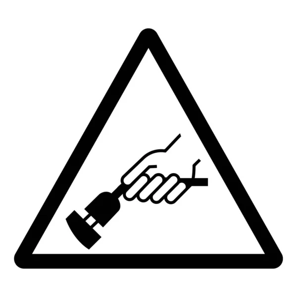 Advertencia Retire Signo Símbolo Enchufe Ilustración Vectores Aislar Etiqueta Fondo — Vector de stock