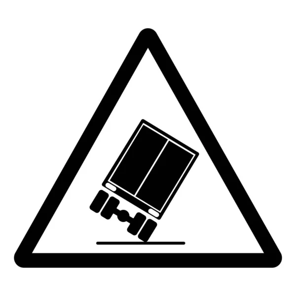 Waarschuwingstip Hazard Symbool Sign Vector Illustration Isolate White Background Label — Stockvector