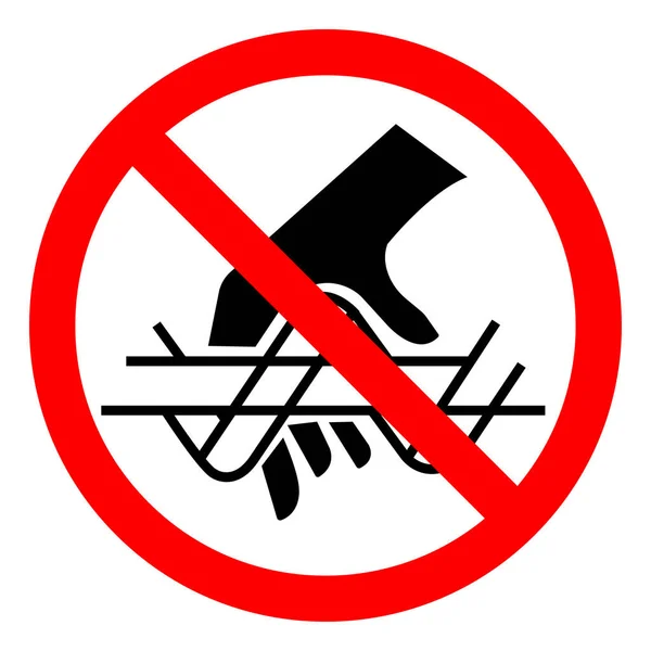 Injury Hazard Cutting Finger Symbol Sign Vector Illustration Isolate White — Stock Vector