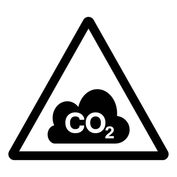 Co2 Symbol Sign Vector Illustration Isolate White Background Label Eps10 — Stock Vector