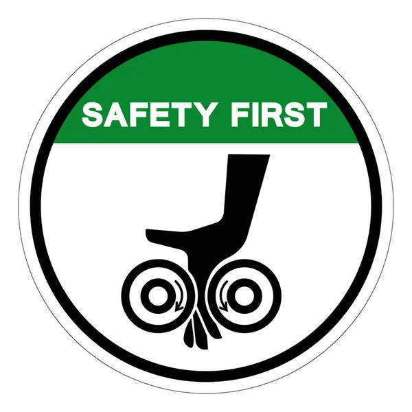 Ασφάλεια Από Πρώτο Χέρι Εμπλοκής Rollers Σύμβολο Διανυσματική Εικονογράφηση Απομονώστε — Διανυσματικό Αρχείο