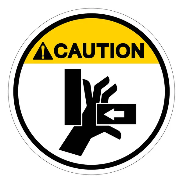Caution Hand Crush Force Right Symbol Sign Vector Illustration Isolate — Stock Vector