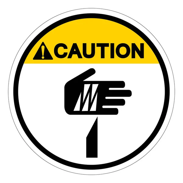 Caution Sharp Point Symbol Sign Vector Illustration Isolate White Background — Stock Vector