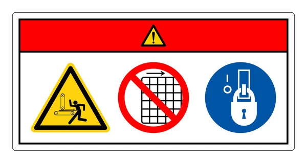 Tehlike Geri Tepme Tehlikesi Güvenlik Sembolü Şareti Vektör Llüstrasyonu Beyaz — Stok Vektör