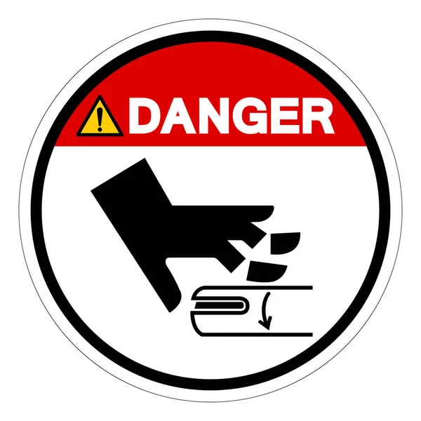 Danger Rotating Shaft Symbol Sign Vector Illustration Isolate White Background — Stock Vector