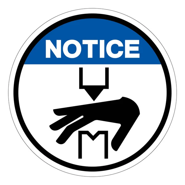 Figyelmeztetés Hand Crush Hazard Symbol Sign Vector Illusztráció Izolált Fehér — Stock Vector