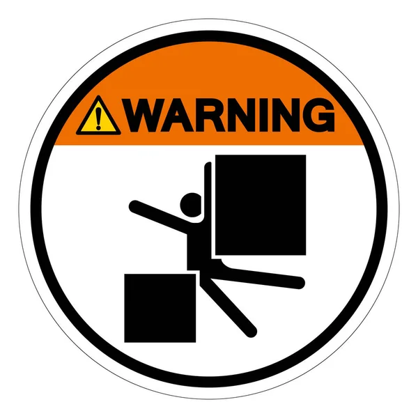 Warning Crush Equipment Injury Kill Symbol Sign Vector Illustration Isolate — Stock Vector