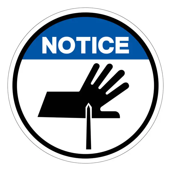 Notare Sharp Points Symbol Sign Illustrazione Vettoriale Isolare Etichetta Sfondo — Vettoriale Stock
