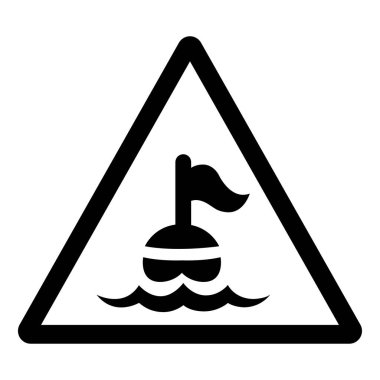 Dalgıç Alanı Sembol İşareti, Vektör İllüstrasyonu, Beyaz Arkaplan Etiketi İzole EPS10