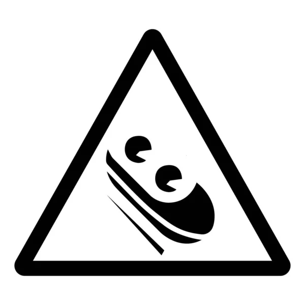 Eisschlitten Symbol Zeichen Vektor Illustration Isoliert Auf Weißem Hintergrund Label — Stockvektor