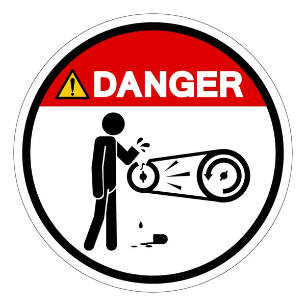 Niebezpieczeństwo Nie Należy Chronić Usunięte Ryzyko Ciężkich Obrażeń Symbol Znak — Wektor stockowy
