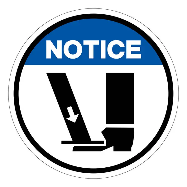 Nota Crush Hazard Symbol Sign Illustrazione Vettoriale Isolare Etichetta Sfondo — Vettoriale Stock
